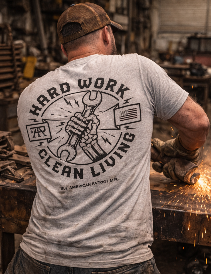 Hard Work Clean Living Tee