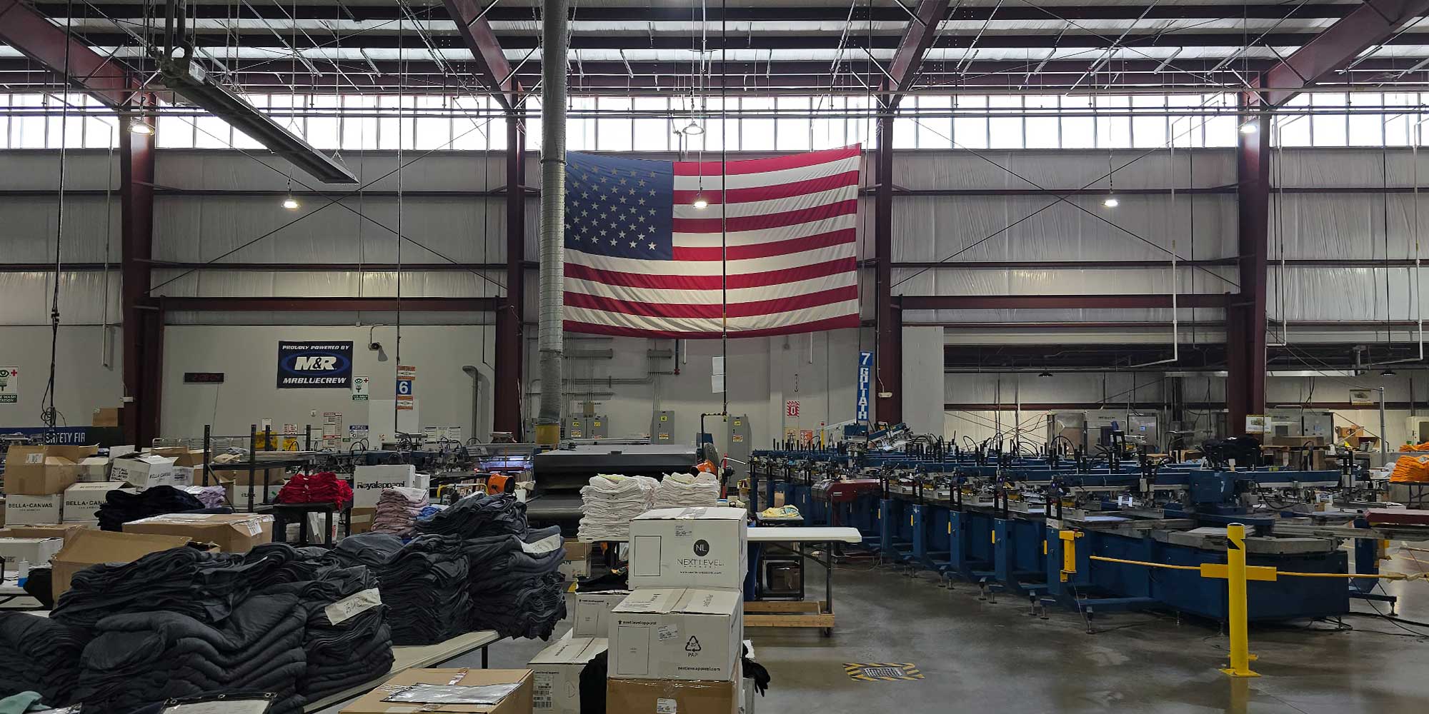 Inside the Georgia facility where True American Patriot apparel is designed, printed, and shipped.