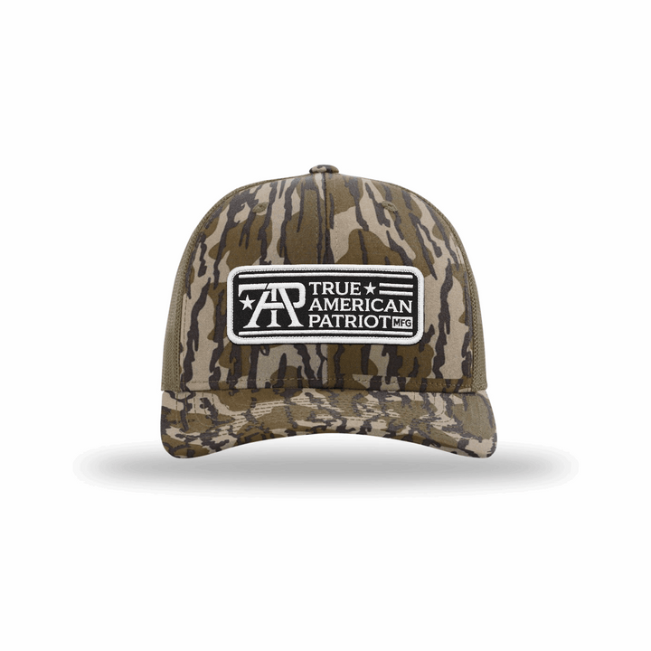 True American Patriot Black and White Logo Patch Richardson 112 Bottomland-Loden