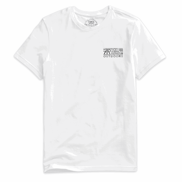 True American Patriot Mfg - Outdoors - Wild Turkey White Left Chest
