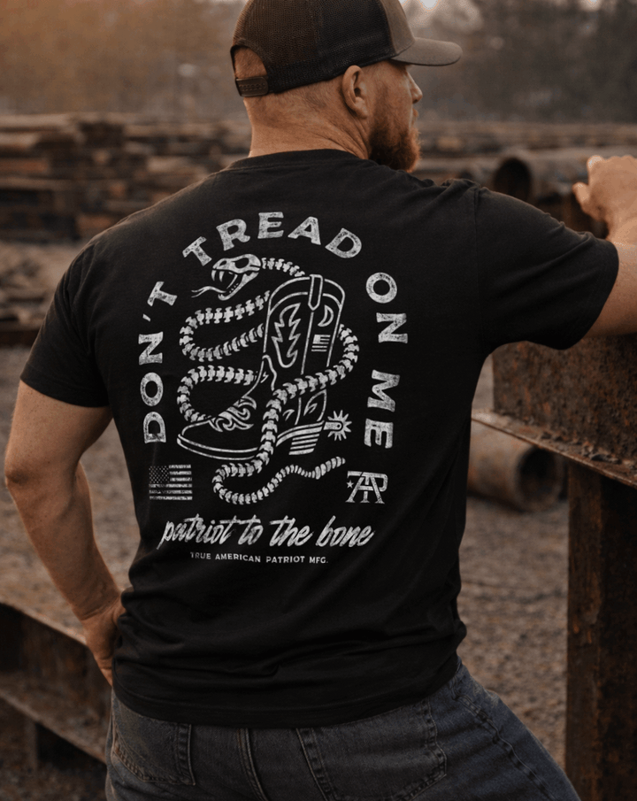 Man Wearing True American Patriot Mfg "Don&