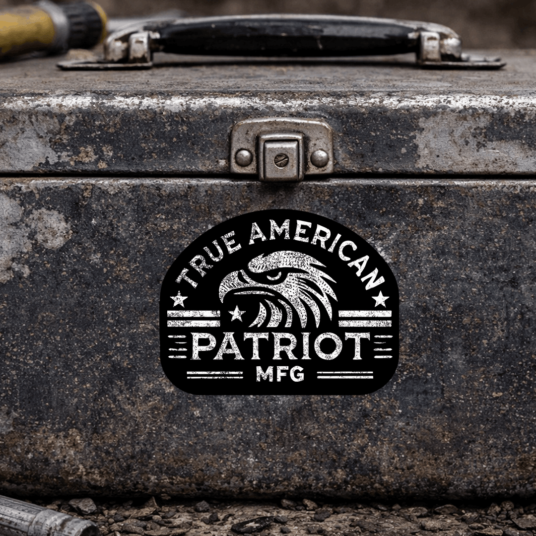 True American Patriot Mfg Eagle Head Logo Decal