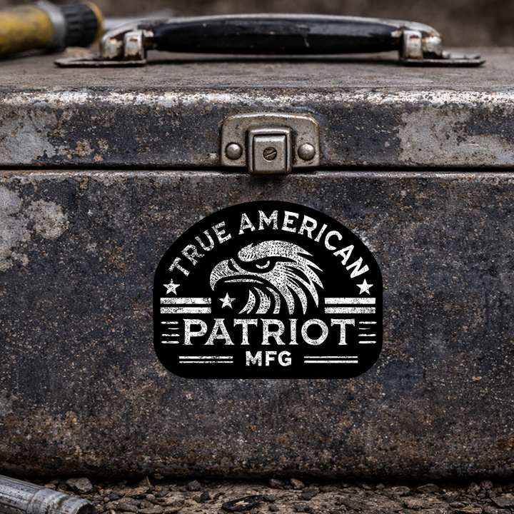 True American Patriot Mfg Eagle Head Logo Decal
