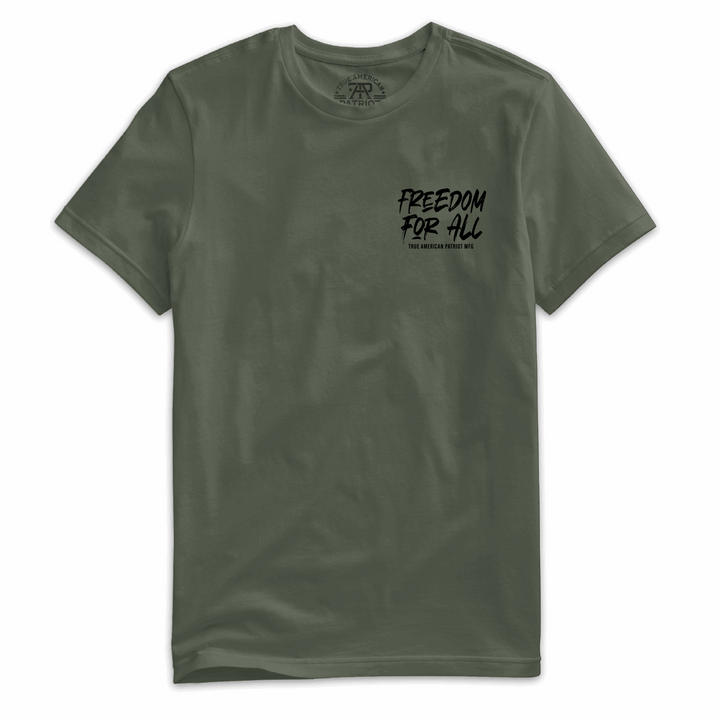 True American Patriot Mfg Freedom for All Tee Military Left Chest