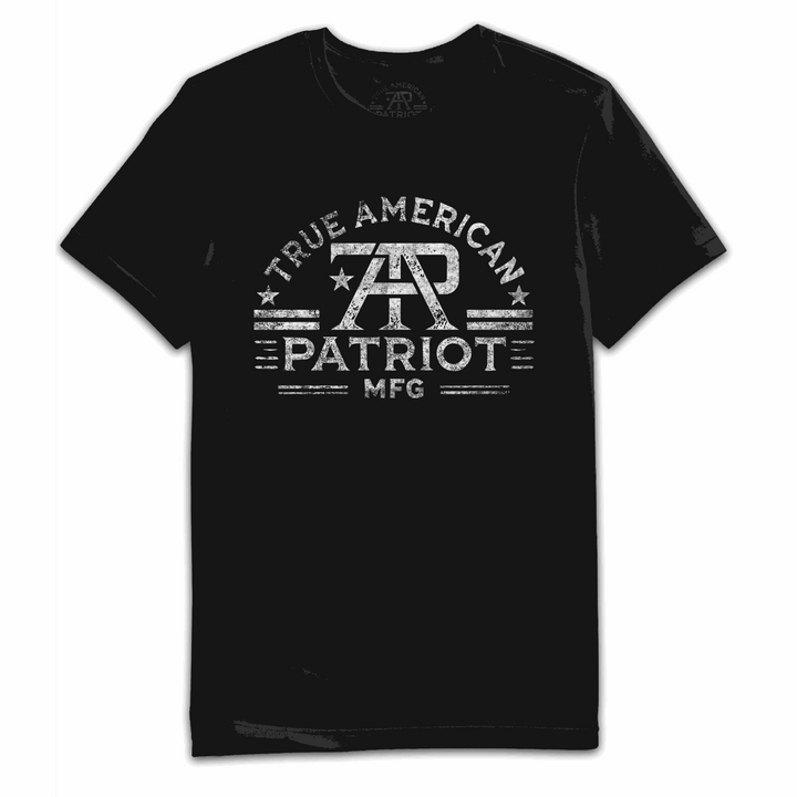 True American Patriot Mfg - Branded Tee Black Front
