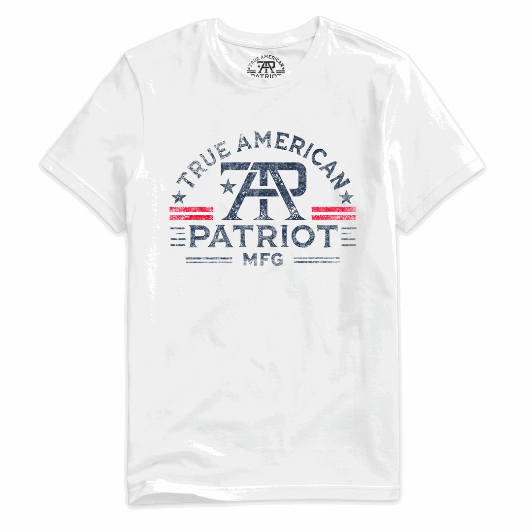True American Patriot Mfg - Branded Tee White Front