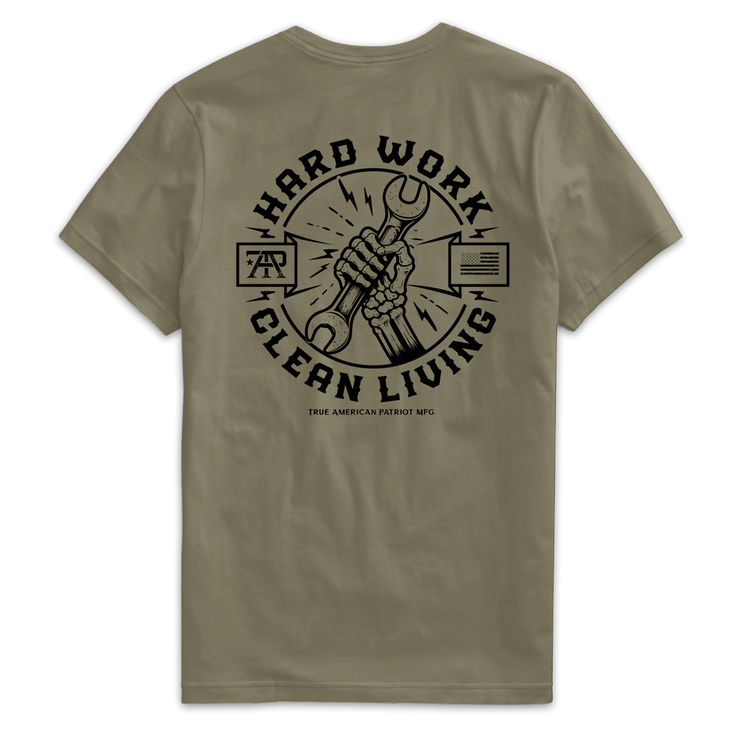 Hard Work Clean Living Tee