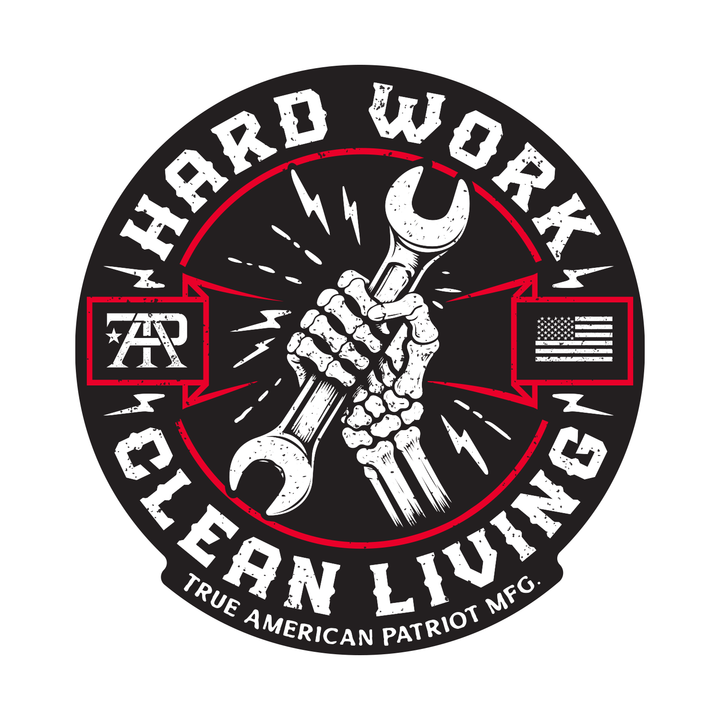 Hard Work / Clean Living Decal