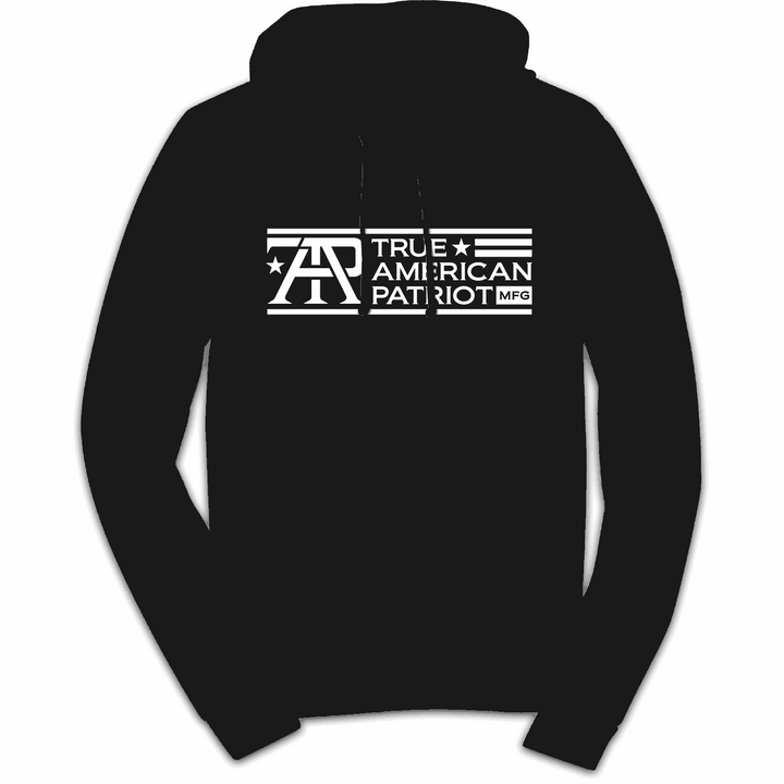 True American Patriot Mfg Classic Logo Hoodie in Black