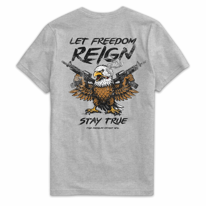 Let Freedom Reight Eagle AR-15 Dark Heather Tee