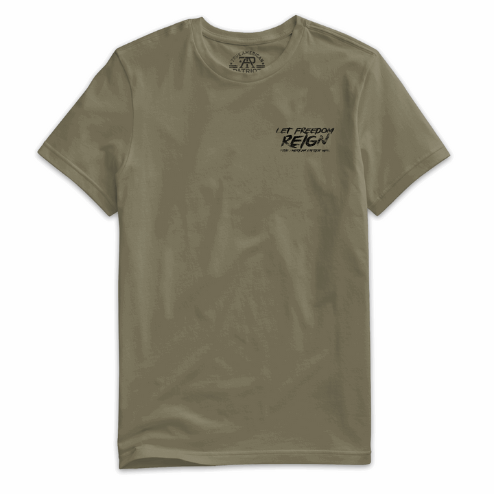 Let Freedom Reight Eagle AR-15 Military Tee Left Chest