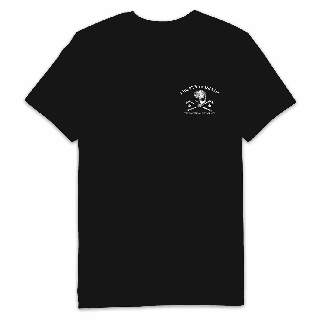 True American Patriot Mfg Liberty or Death Black Left Chest