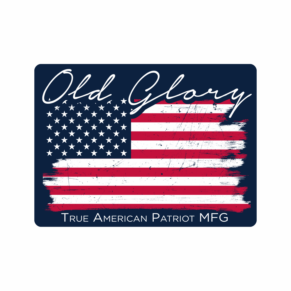 True American Patriot Mfg Old Glory Flag Decal