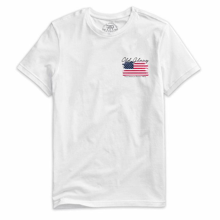 True American Patriot Mfg Old Glory Tee White Left Chest
