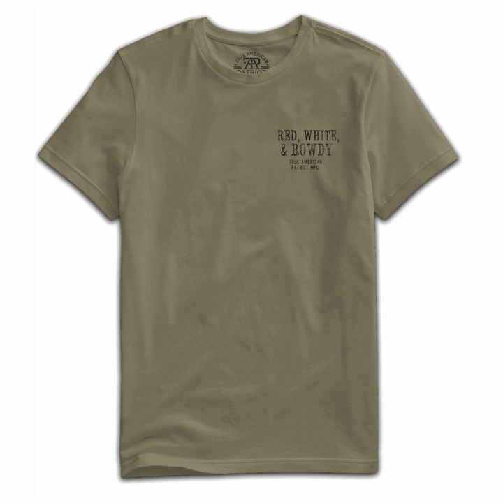 True American Patriot Mfg American Outlaw - Red, White, &amp; Rowdy Military Left Chest
