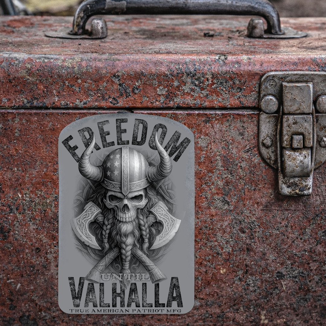 Freedom Until Valhalla Decal