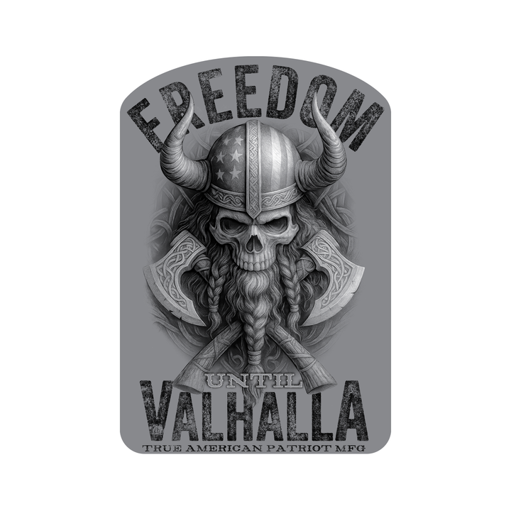 Freedom Until Valhalla Decal