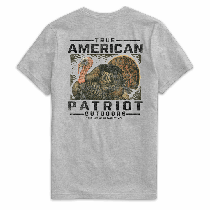 True American Patriot Mfg - Outdoors - Wild Turkey Dark Heather Back