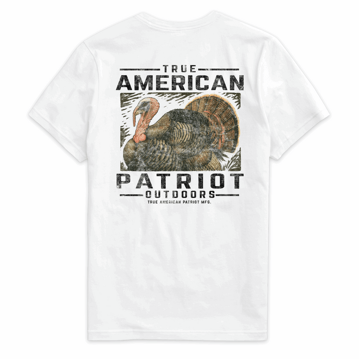 True American Patriot Mfg - Outdoors - Wild Turkey White Back