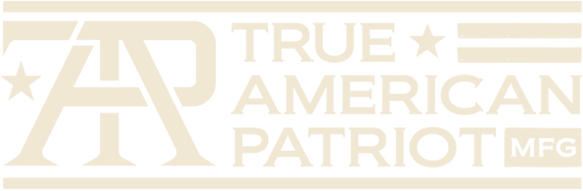 True American Patriot MFG logo with TAP monogram and American-inspired design.