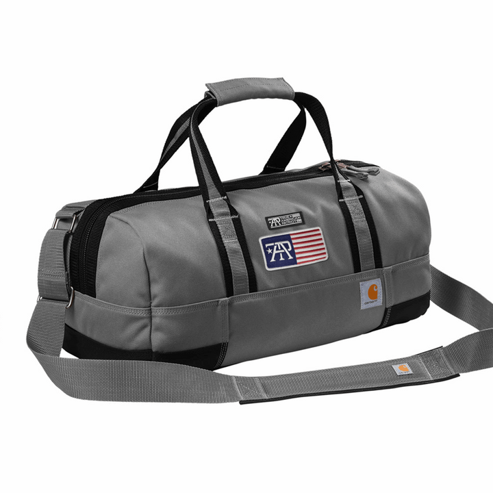 True American Patriot Mfg. × Carhartt 20" Heavy-Duty Duffel Grey Angle
