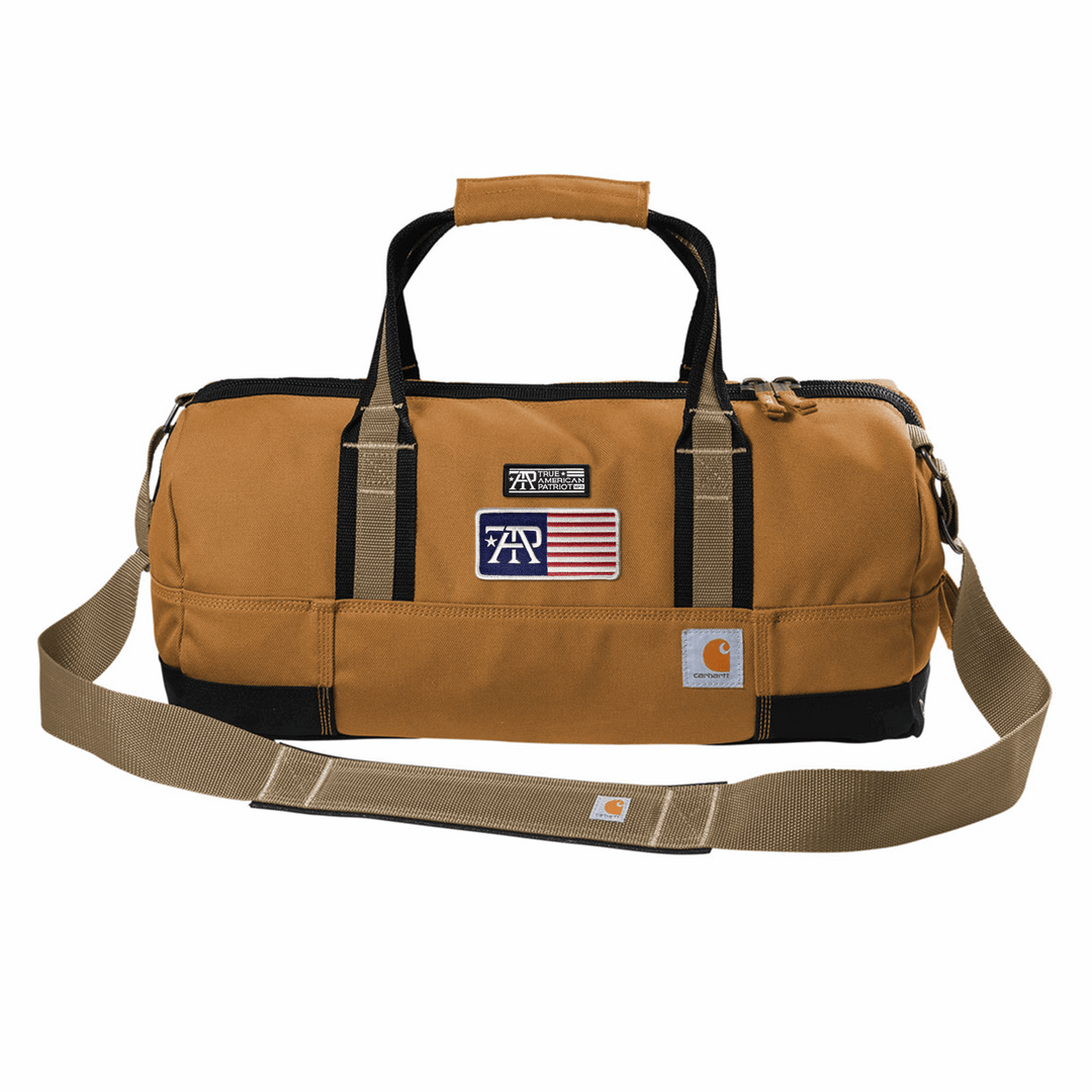 True American Patriot Mfg. × Carhartt 20" Heavy-Duty Duffel Brown